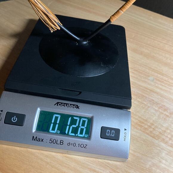 Candle Laurids Lonborg Rattan Metal Wire Candle Holders Danish. Pre-Owned - Picture 4 of 4